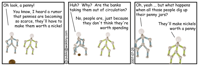 Well, I guess that will help close the poverty gap. Pennies