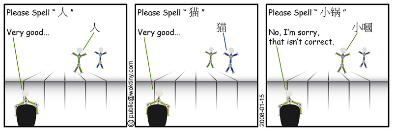 If we adopted Chinese as our national language, we could drop spelling from school and teach students some life skills. Chinese Spelling Bee