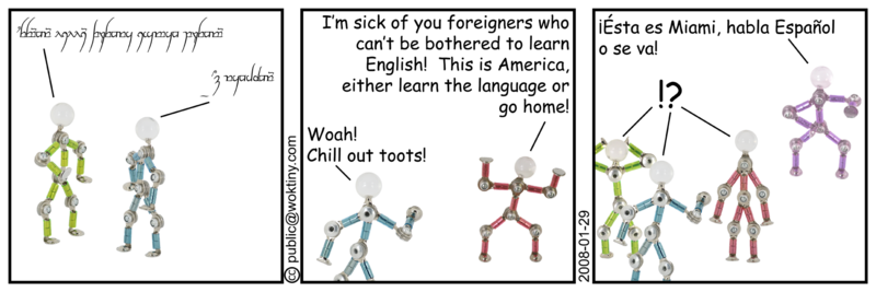 It was a surprise to everyone when America finally settled on Chinese as the national language. National Language