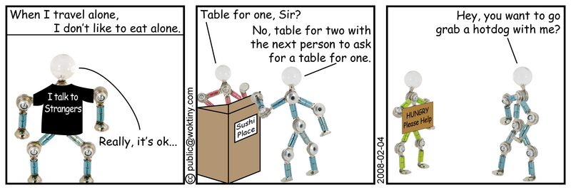 Please? Table for One