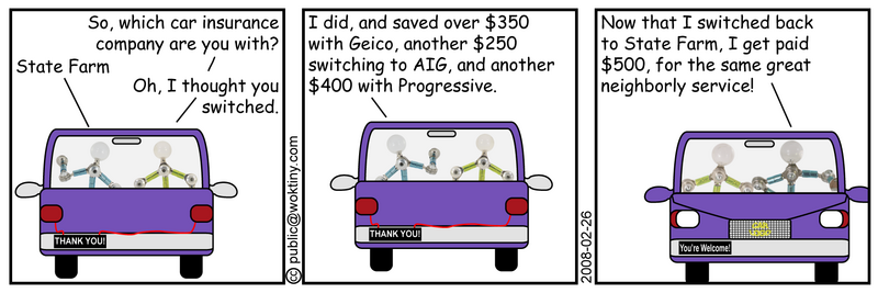 Some say there is no limit to the ridiculousness of marketing, I say 'truth' Car Insurance